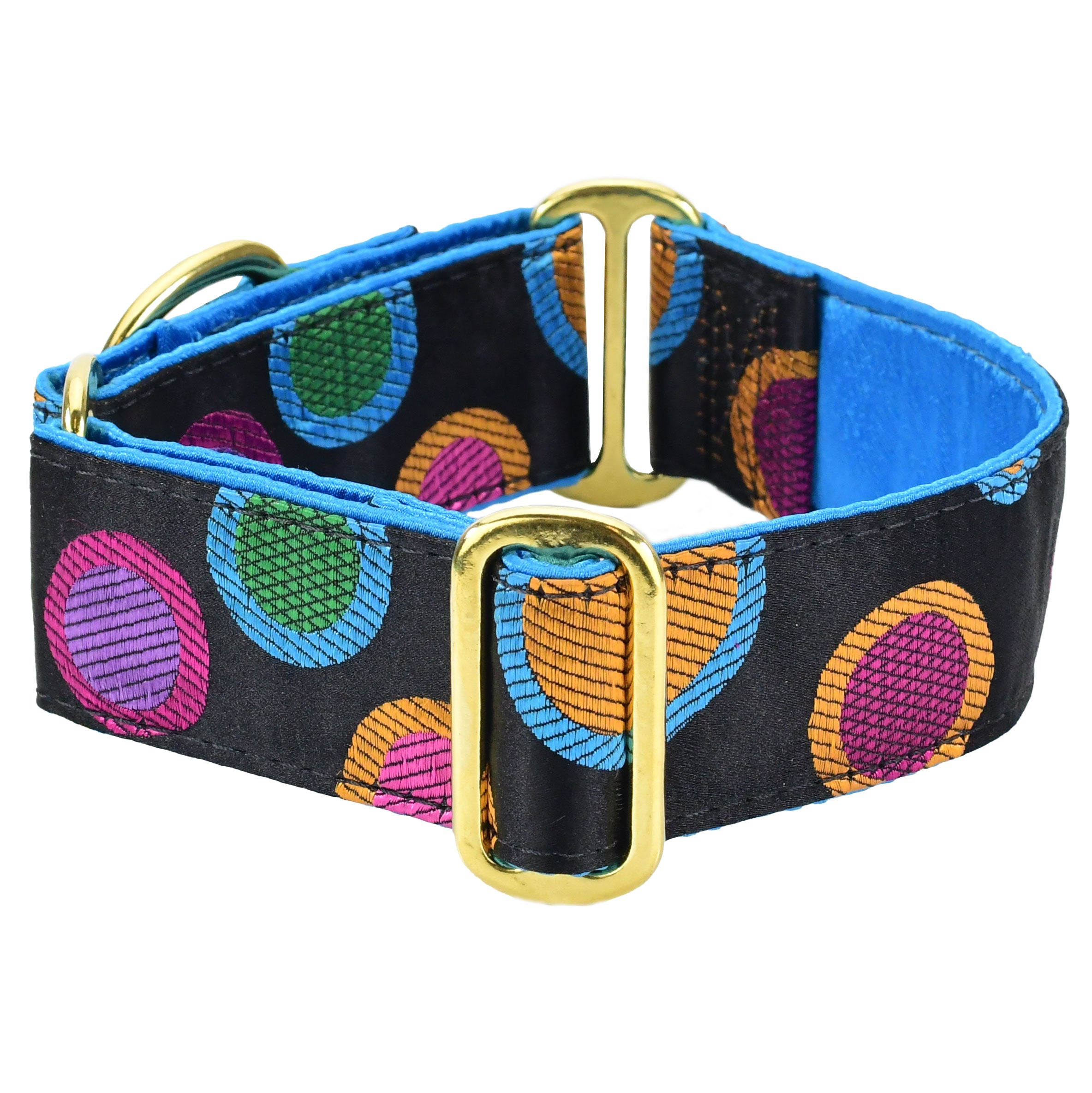 Martingale Collar (Dots Gorgeous Limited Silk, 2" Thick)