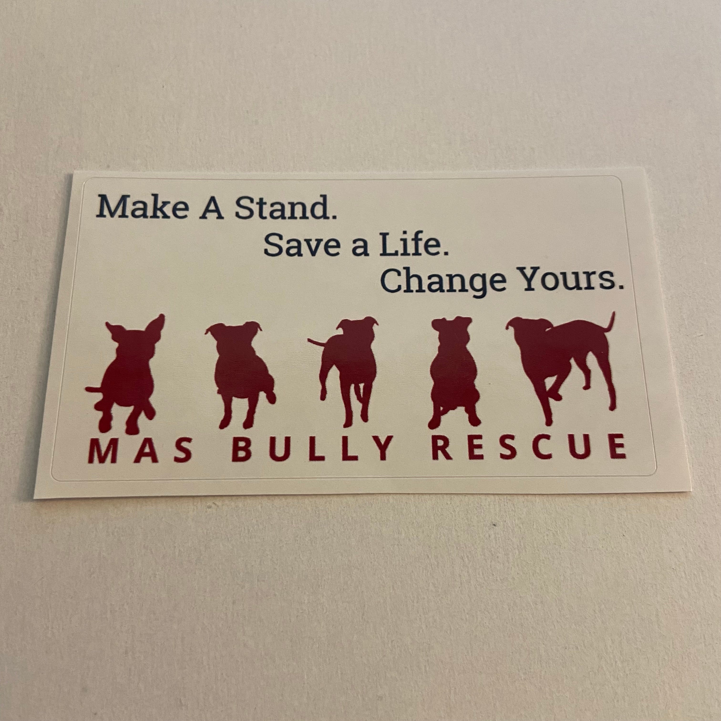 Make A Stand Sticker- white